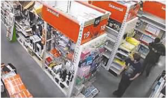 Surveillance of Bryer and kam in the store
