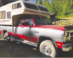 1993 Dodge Pickup Truck and Camper
