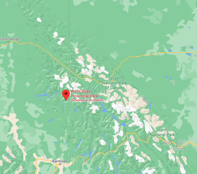 Wells Gray Provincial Park map