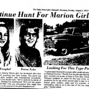 Karen Tyler and Jessica Westphal & mysterious pickup truck