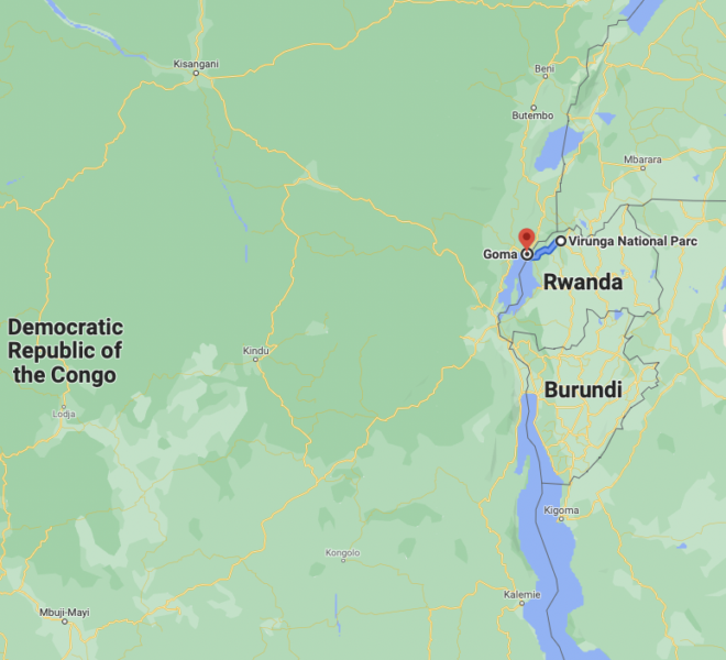 Virunga National Park Map