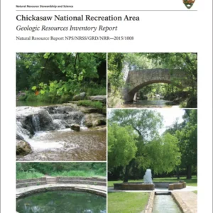 Chickasaw National Recreation Area Map (Formerly Platt National Park)