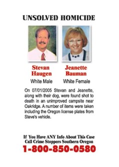 Steve Haugen and Jeanette Bauman Cold Case Playing Card