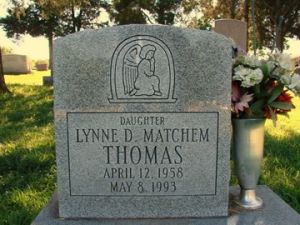 Lynne Matchem-Thomas Grave Stone