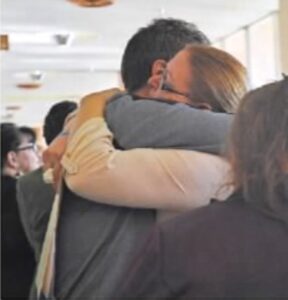 Andrea Villegas Pacheco in court after her ex-husband's sentencing (Photo Source) Visalia Times Delta: Killer sentenced to life in prison.