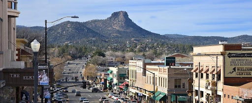 Thumb Butte as seen from the city of Prescott, Arizona