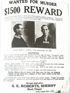 Reward Poster for Charles Kimzey