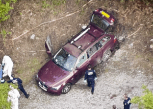 Crime scene aerial photo