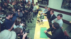 Kristiansand Police Department press conference after the murders
