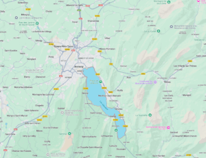 Lake Annecy France Map