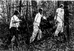 Rescue recovery team on Appalachian Trail in 1975