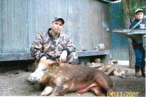 Robert Willis after a hunting trip in April 2007