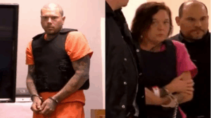 Adam Williams (left) and Amanda Noverr (left) in custody.