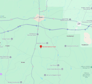 Bienville National Forest map