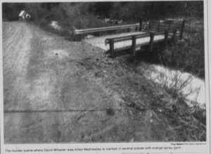 Crime Scene of Bridge Location near Mann Creek