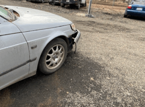 Sandra’s 2001 silver SAAB