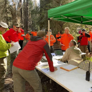 Search and rescue teams organized in 2020 for Sandra Hughes search