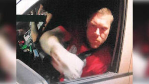 Surveillance photos of couple seen driving James and Michelle Butler’s vehicle and travel trailer