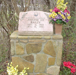 Memorial for Jennifer Bailey at Pine Mountain State Resort Park in Kentucky
