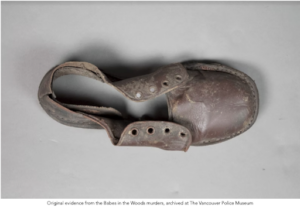 Child’s shoe evidence archived at The Vancouver Police Museum