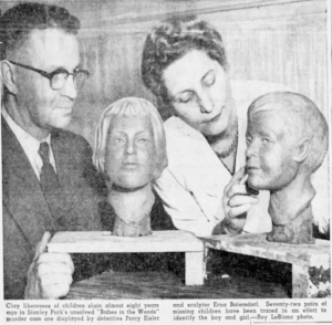 Clay recreations of victims