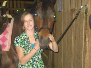 Erin Corwin and her horse.