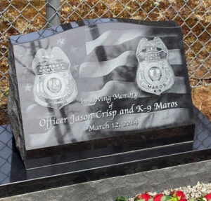 Officer Jason Crisp and K-9 Maros Memorial