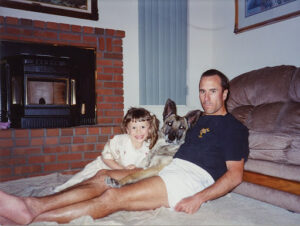 Chloe Aujay, Bosco, and Jonathan Aujay