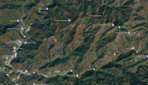 Blue Ridge Parkway and Big Witch Overlook Map