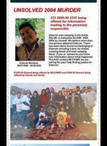 Estevan Millan Montaño Unsolved Murder Flier