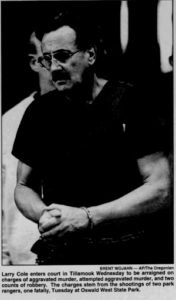 Larry Gene Cole at his arraignment in 1999