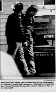 Larry Gene Cole at the time of his arrest in April 1999
