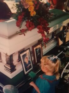 Corina Boyd at her mother’s funeral in 2004. Courtesy: Corina Boyd