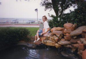 Rhonda and her eldest daughter at a pond. Courtesy: Corina Boyd
